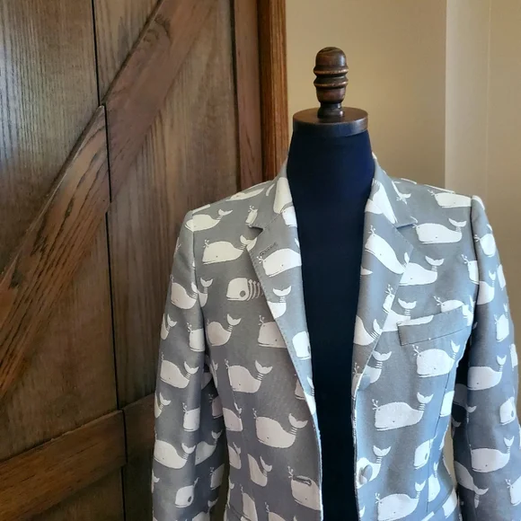 Thom Browne Skeleton Whale Ocean Blazer - Picture 3 of 10